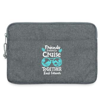 Kreuzfahrturlaub mit Freunden - Laptoptasche 13" - Grau meliert - Vorne