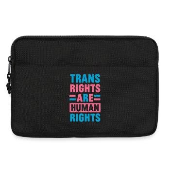 LGBTQ Pride Month - Trans-Rechte sind Menschenrechte - Laptoptasche 13" - Schwarz - Vorne