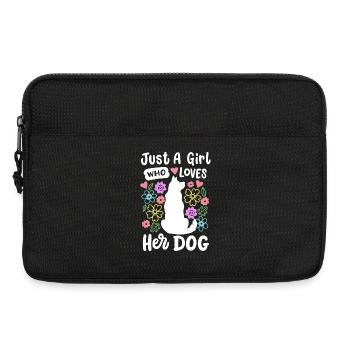 Hundeliebhaber Hundebesitzer - Laptoptasche 13" - Schwarz - Vorne