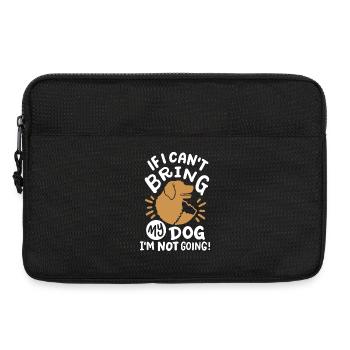 Hundeliebhaber Hundebesitzer - Laptoptasche 13" - Schwarz - Vorne