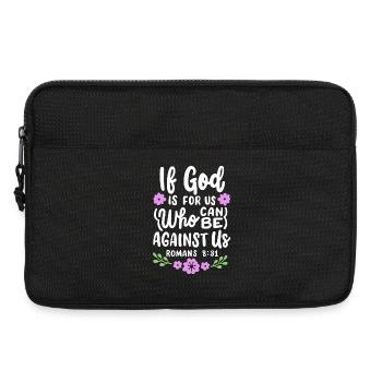 Christlicher Bibelvers Religiös - Laptoptasche 13" - Schwarz - Vorne