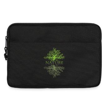 Tree Reflection Nature Forest Leaf Icon Logo Icon - Laptop bag 13" - black - Front