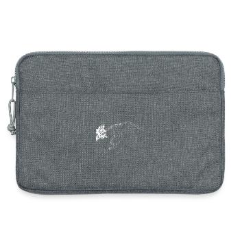 Singe lineart - Sacoche pour ordinateur portable 13 pouces - gris chiné - Devant