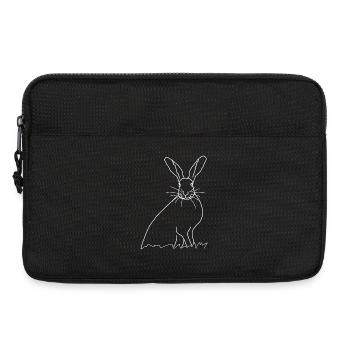 Lineart lapin - Sacoche pour ordinateur portable 13 pouces - noir - Devant