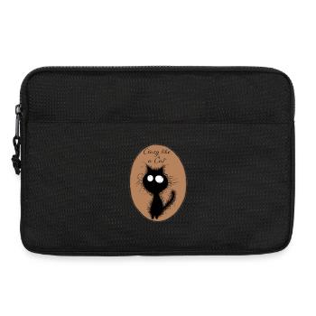 CrazyCat - Sacoche pour ordinateur portable 13 pouces - noir - Devant