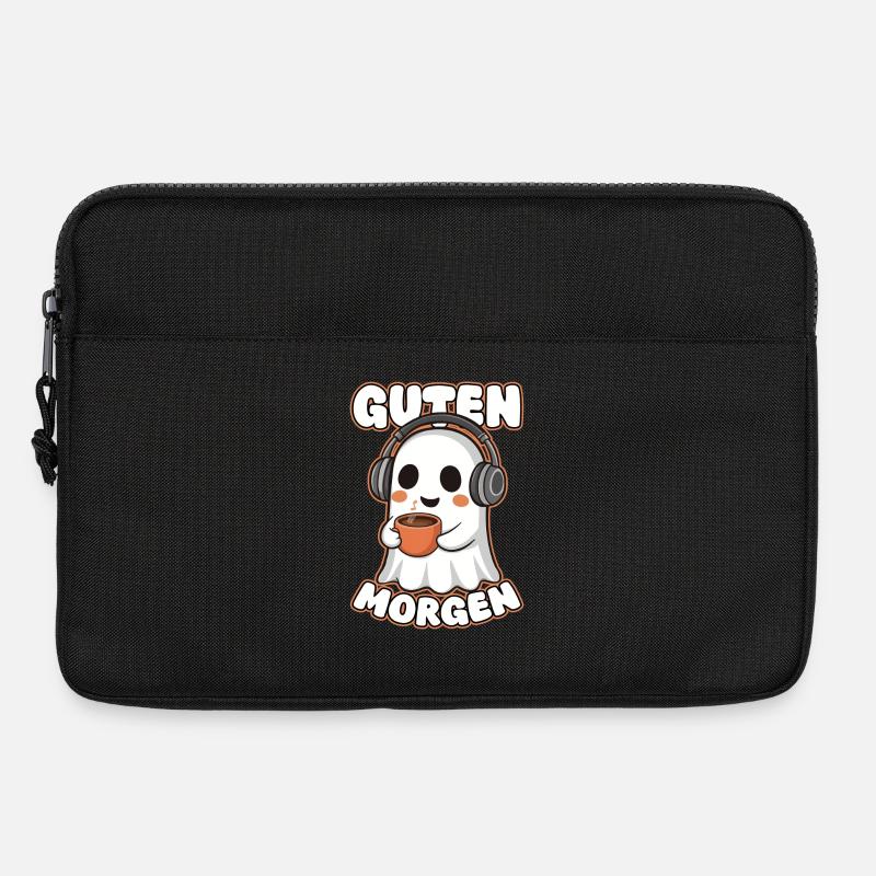 Guten Morgen Geist: Süßer Start in den Tag - Laptoptasche 13" - Schwarz