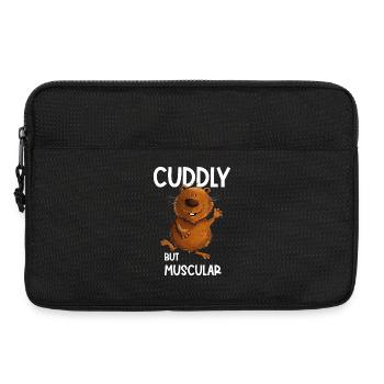 Cuddly But Muscular Wombat Australien - Laptoptasche 13" - Schwarz - Vorne