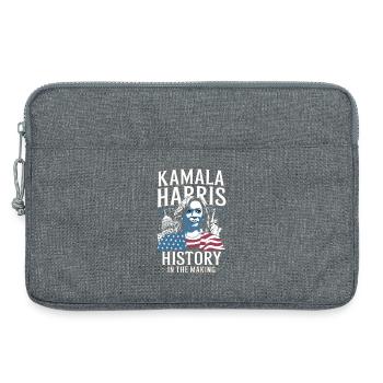 Kamala Harris wird Geschichte schreiben - Laptoptasche 13" - Grau meliert - Vorne