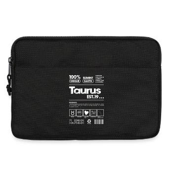 Taurus Retro Glyphs Tee - Laptop bag 13" - black - Front
