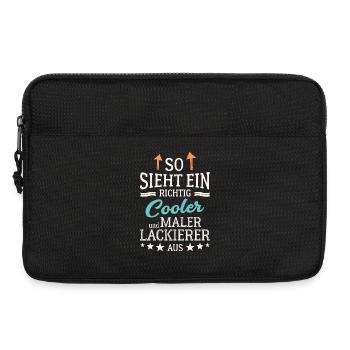 So sieht ein richtig cooler Maler Lackierer aus - Laptoptasche 13" - Schwarz - Vorne