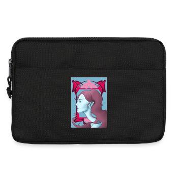 Art Nouveau Vampire - Laptop bag 13" - black - Front