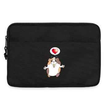 Hamster mignon - Sacoche pour ordinateur portable 13 pouces - noir - Devant