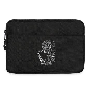 Saxophone Player Sketch - Laptop bag 13" - black - Front