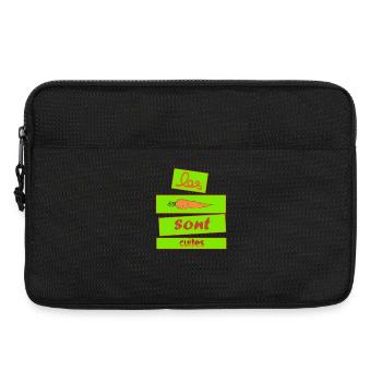 Les carottes sont cuites - Sacoche pour ordinateur portable 13 pouces - noir - Devant