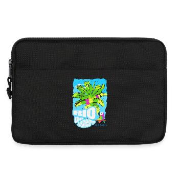 Bunte Palmen Rio de Janeiro, Brasilien - Laptoptasche 13" - Schwarz - Vorne