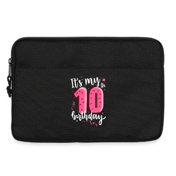 C’est mon 10e anniversaire - Sacoche pour ordinateur portable 13 pouces - noir - Devant