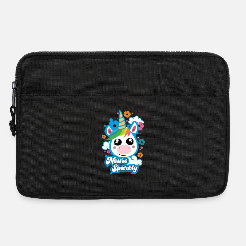 Neuro Sparkly Süßes Einhorn - Laptoptasche 13" - Schwarz
