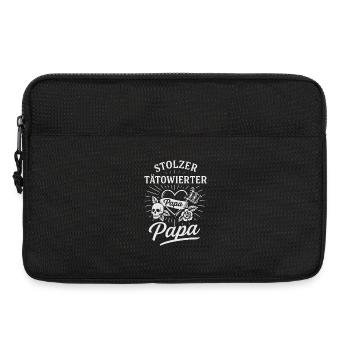 Tätowierter Papa T-Shirt - Vatertagsgeschenk - Laptoptasche 13" - Schwarz - Vorne