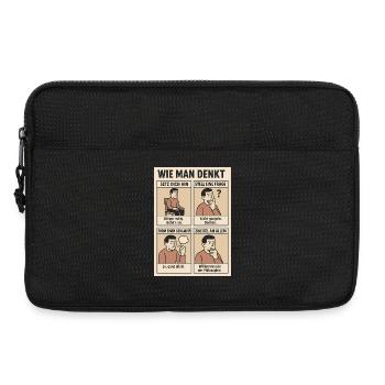 Wie man denkt - Laptoptasche 13" - Schwarz - Vorne