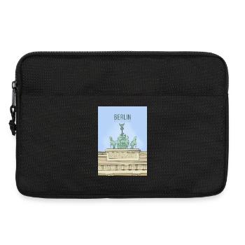Berlin, Allemagne - Sacoche pour ordinateur portable 13 pouces - noir - Devant