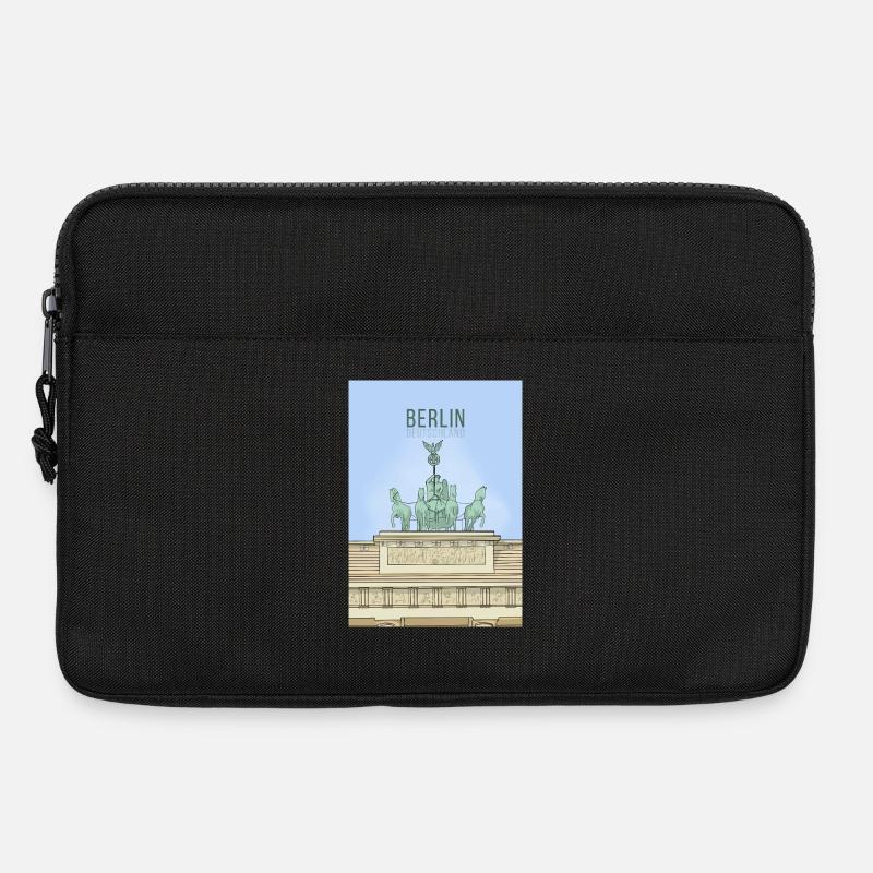 Berlin, Deutschland - Laptoptasche 13" - Schwarz