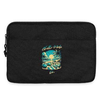 Strandsonne Chill Mode Design - Laptoptasche 13" - Schwarz - Vorne