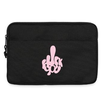 Va te faire foutre en lettres bulles - Sacoche pour ordinateur portable 13 pouces - noir - Devant