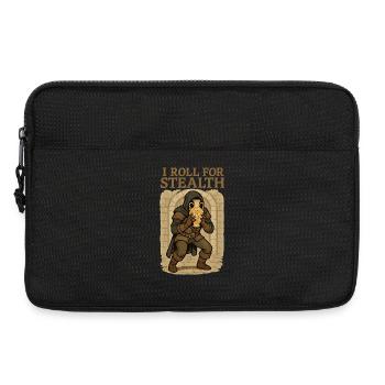 I Roll For Stealth Thief with Vase - Laptop bag 13" - black - Front