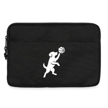 Minimalist Silhouette Basketball Player Throw - Laptop bag 13" - black - Front