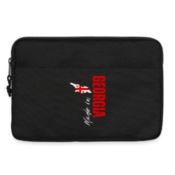 Fabriqué en Géorgie, design vertical - Sacoche pour ordinateur portable 13 pouces - noir - Devant