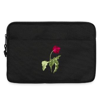 Elegante Tulpe-Illustration - Laptoptasche 13" - Schwarz - Vorne
