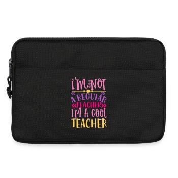 Cooler Lehrer – Lustiges Geschenk für Lehrer - Laptoptasche 13" - Schwarz - Vorne