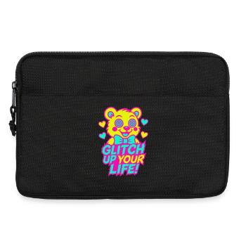 Glitch Up your Life! Motiv 2 - Laptoptasche 13" - Schwarz - Vorne