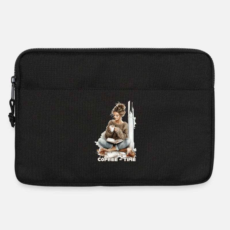 Kaffeezeit 1 - Laptoptasche 13" - Schwarz