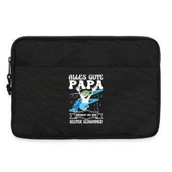 All the best dad wishes your best swimmer - Laptop bag 13" - black - Front
