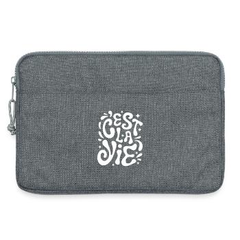 c'est la vie Art France - Laptoptasche 13" - Grau meliert - Vorne
