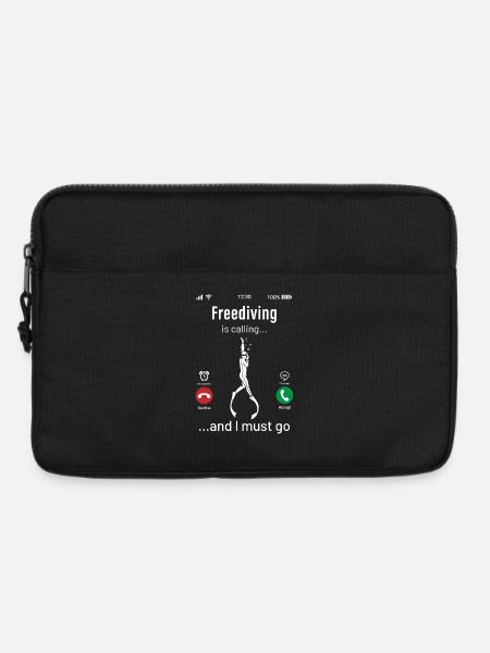 Freediving Is Calling And I Must Go Funny Design - Laptop bag 13" - black