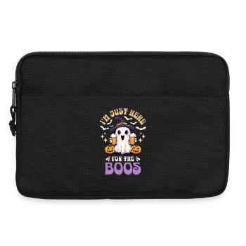 Halloween I'm Just Here For The Boos Gespenst Bier - Laptoptasche 13" - Schwarz - Vorne