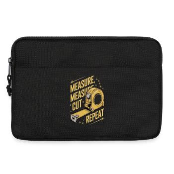 Mesure Coupe Jurez Répétition Travail du bois Menuisier - Sacoche pour ordinateur portable 13 pouces - noir - Devant