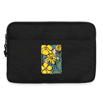 Good Mood Flowers - Yellow - Laptop bag 13" - black - Front