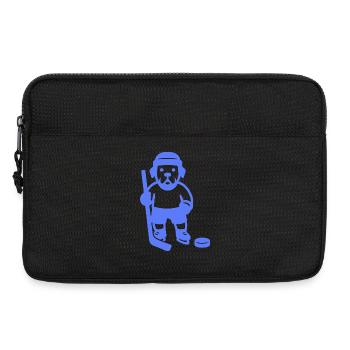 Joueur de hockey sur glace minimaliste Labrador - Sacoche pour ordinateur portable 13 pouces - noir - Devant
