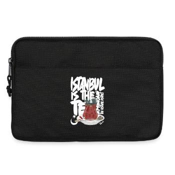 Türkische TeetasseAnimierte Vintage-Szene - Laptoptasche 13" - Schwarz - Vorne