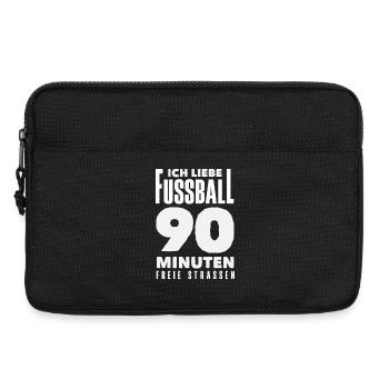 Drôle de Football Football Fan Cadeau - Sacoche pour ordinateur portable 13 pouces - noir - Devant