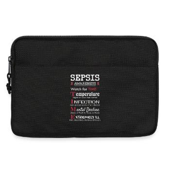 Sepsis Education - Pay attention to the TIME Guide - Laptop bag 13" - black - Front