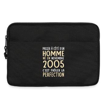 20th Birthday - Born in November 2005 - Laptop bag 13" - black - Front