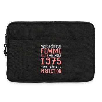 50th Anniversary - Born in November 1975 - Laptop bag 13" - black - Front