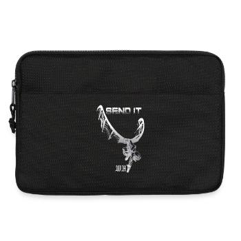 Send It Skelettdrache Grunge - Laptoptasche 13" - Schwarz - Vorne