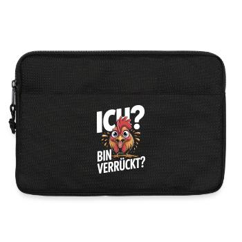 Sarkasmus Huhn Shirt | Lustiger Spruch - Laptoptasche 13" - Schwarz - Vorne