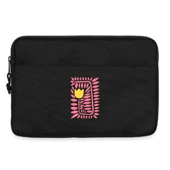Tulip yellow and pink  - Laptoptasche 13" - Schwarz - Vorne