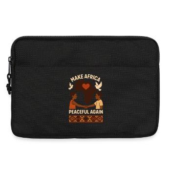 Rendre l’Afrique à nouveau pacifique - Sacoche pour ordinateur portable 13 pouces - noir - Devant